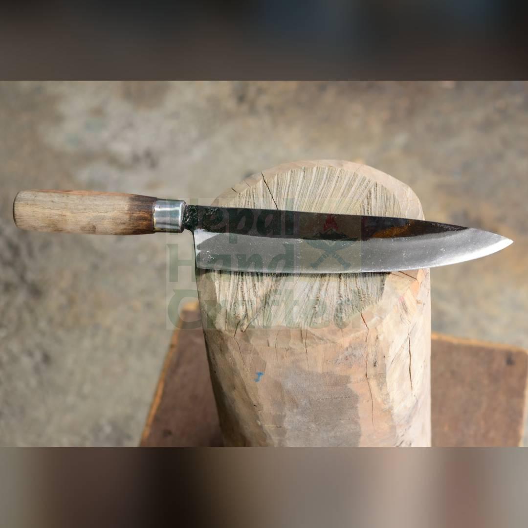 Kitchen Knife 8" Handmade Kitchen Chef Knife with Leather Sheath | Small Bowie Knife