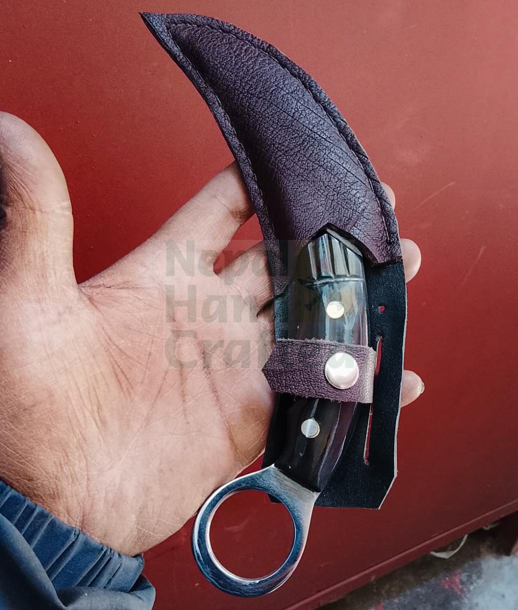 3.25 inch Mindanao Karambit Knife | Custom Pocket Fighting Knife