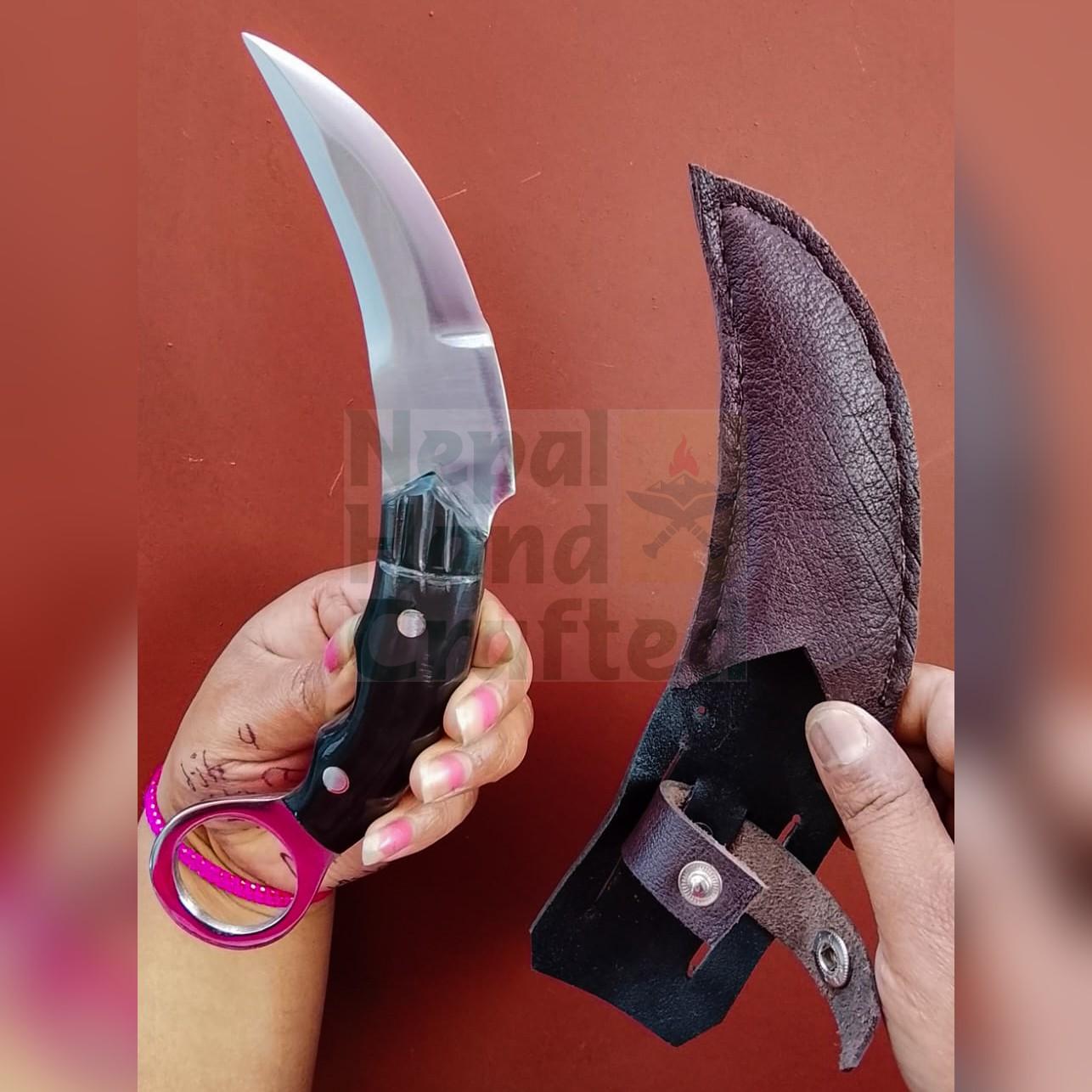 3.25 inch Mindanao Karambit Knife | Custom Pocket Fighting Knife